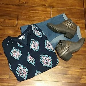 Plus Size Crown and Ivy 1X Blouse